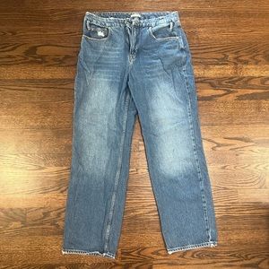 Good American Medium Wash Flare Jeans